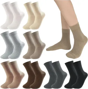 20 Pairs Crew Athletic Socks for Women Moisture Wicking Cushion Crew Socks for Sport Running Traveling