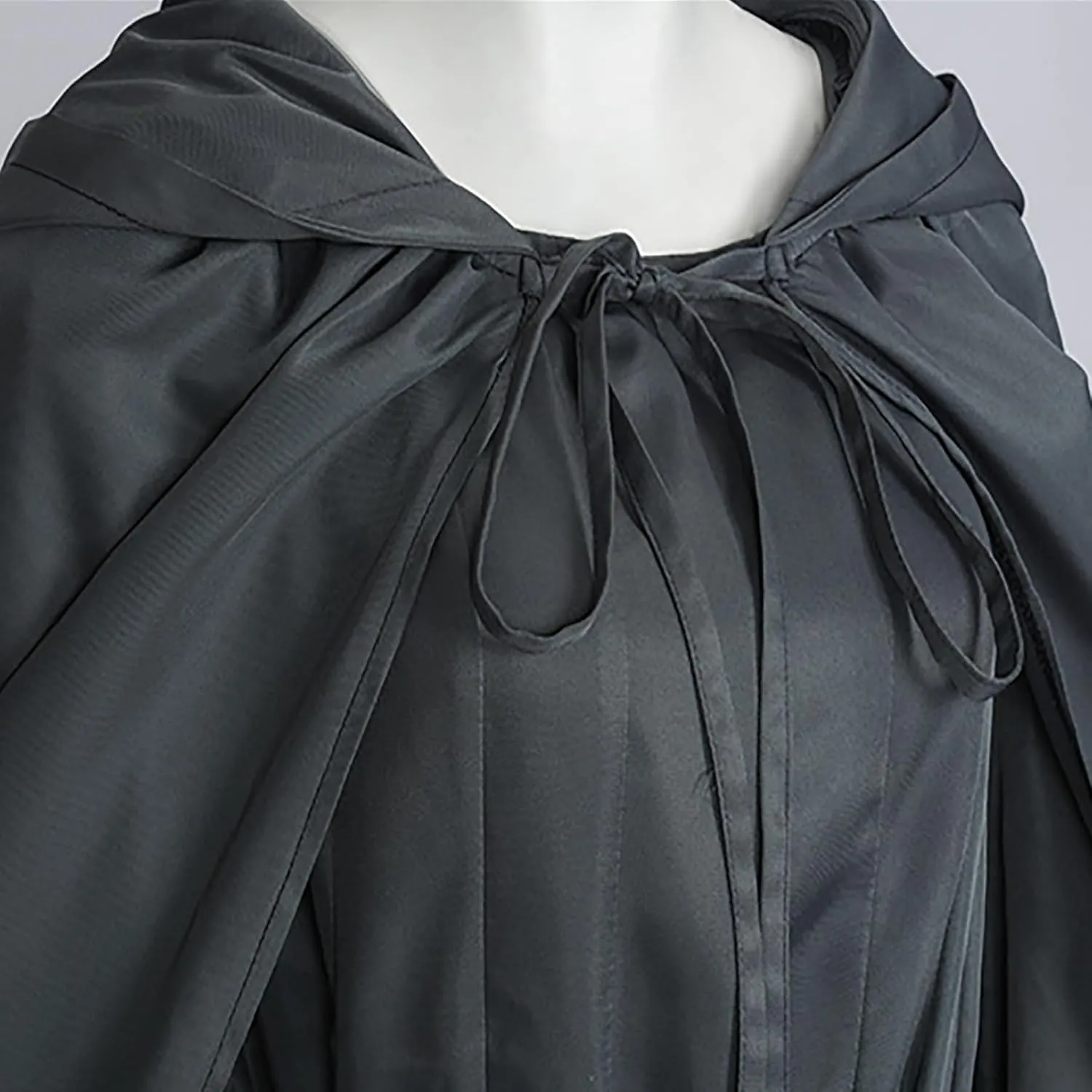 Adult Gan-Dalf Costume Pagan Tunic Cosplay Grey Robe Wizard Hat Cloak Lord Ring Halloween Outfit