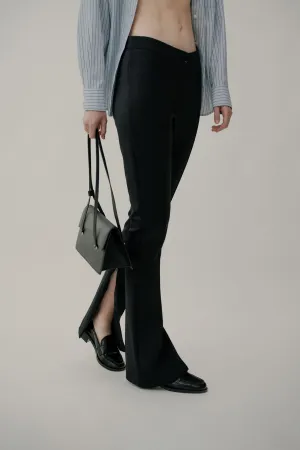 Airbrush High-waist Flutter Legging In Black