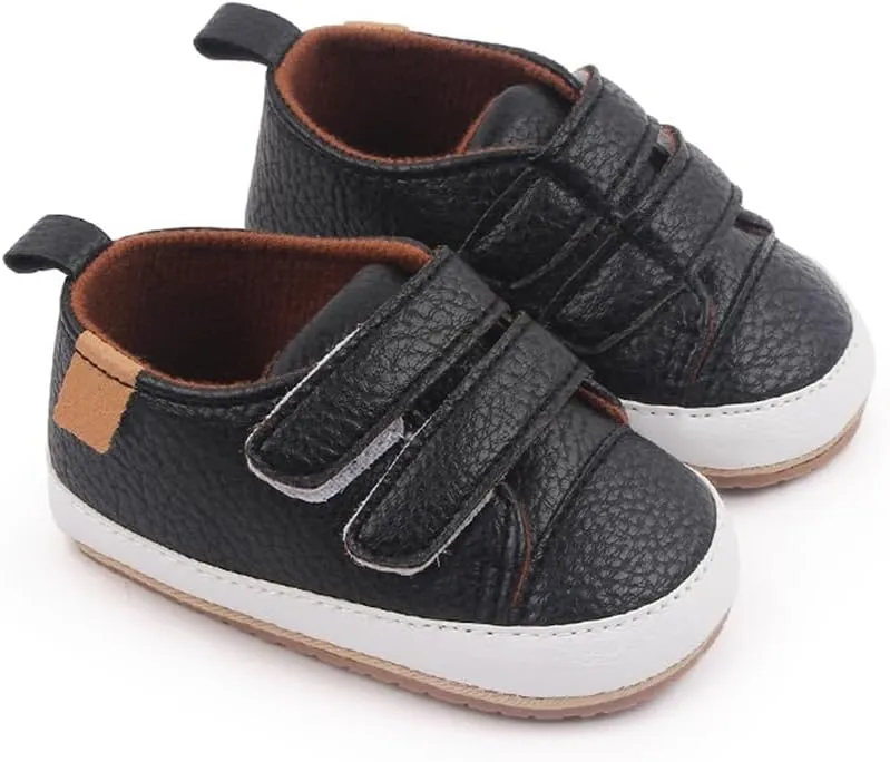 Amtidy Infant Baby Girls Mary Jane Flats Bow Non-Slip Soft Sole Princess Toddler First Walkers PU Leather Sneaker Wedding Dress Shoes