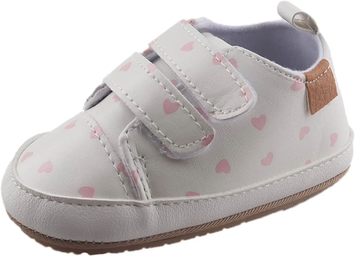 Amtidy Infant Baby Girls Mary Jane Flats Bow Non-Slip Soft Sole Princess Toddler First Walkers PU Leather Sneaker Wedding Dress Shoes