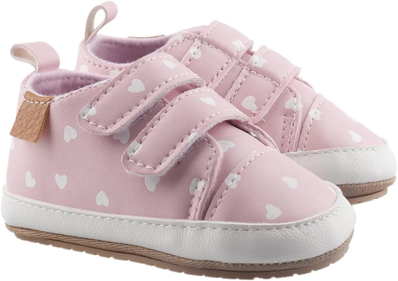 Amtidy Infant Baby Girls Mary Jane Flats Bow Non-Slip Soft Sole Princess Toddler First Walkers PU Leather Sneaker Wedding Dress Shoes