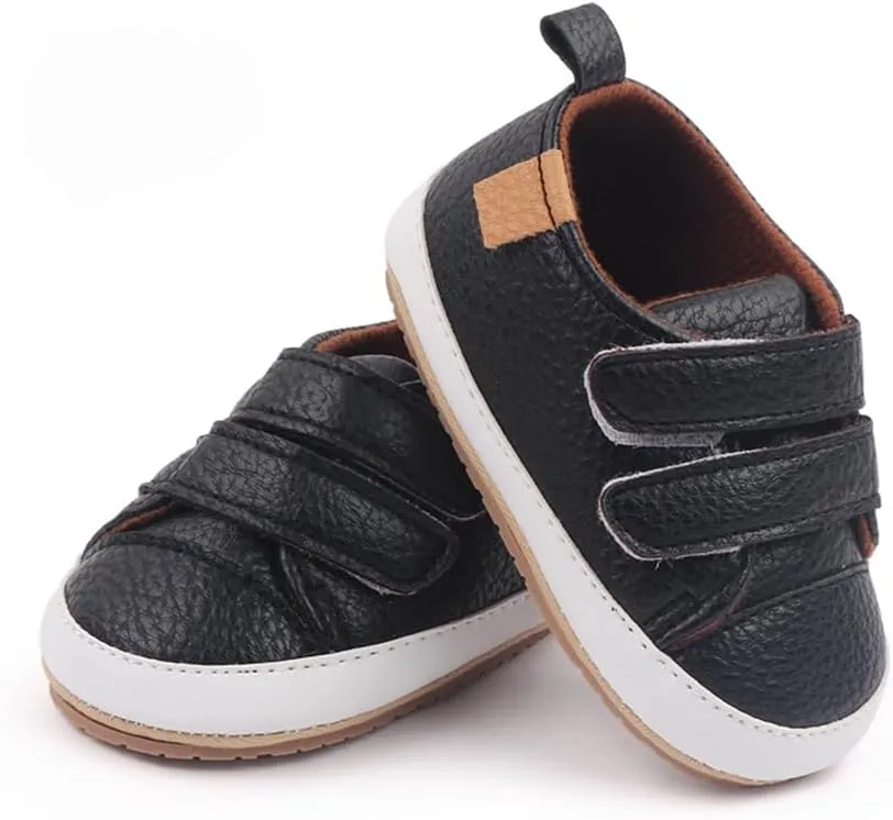 Amtidy Infant Baby Girls Mary Jane Flats Bow Non-Slip Soft Sole Princess Toddler First Walkers PU Leather Sneaker Wedding Dress Shoes