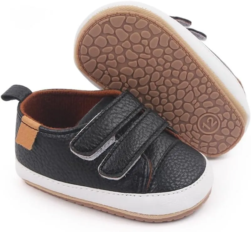 Amtidy Infant Baby Girls Mary Jane Flats Bow Non-Slip Soft Sole Princess Toddler First Walkers PU Leather Sneaker Wedding Dress Shoes
