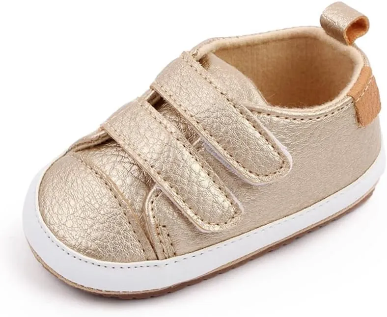 Amtidy Infant Baby Girls Mary Jane Flats Bow Non-Slip Soft Sole Princess Toddler First Walkers PU Leather Sneaker Wedding Dress Shoes