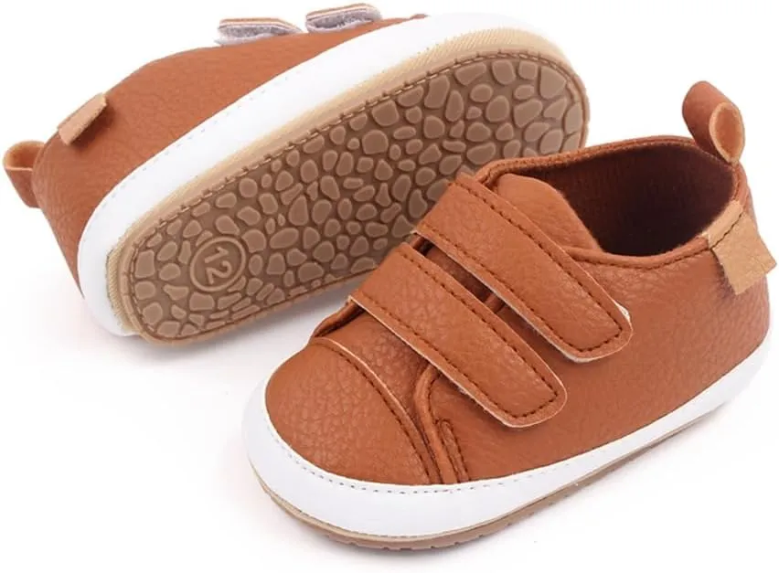 Amtidy Infant Baby Girls Mary Jane Flats Bow Non-Slip Soft Sole Princess Toddler First Walkers PU Leather Sneaker Wedding Dress Shoes