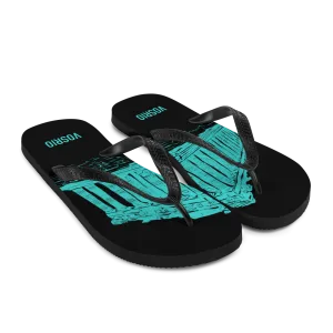 Athens Tourist Black Flip-Flops