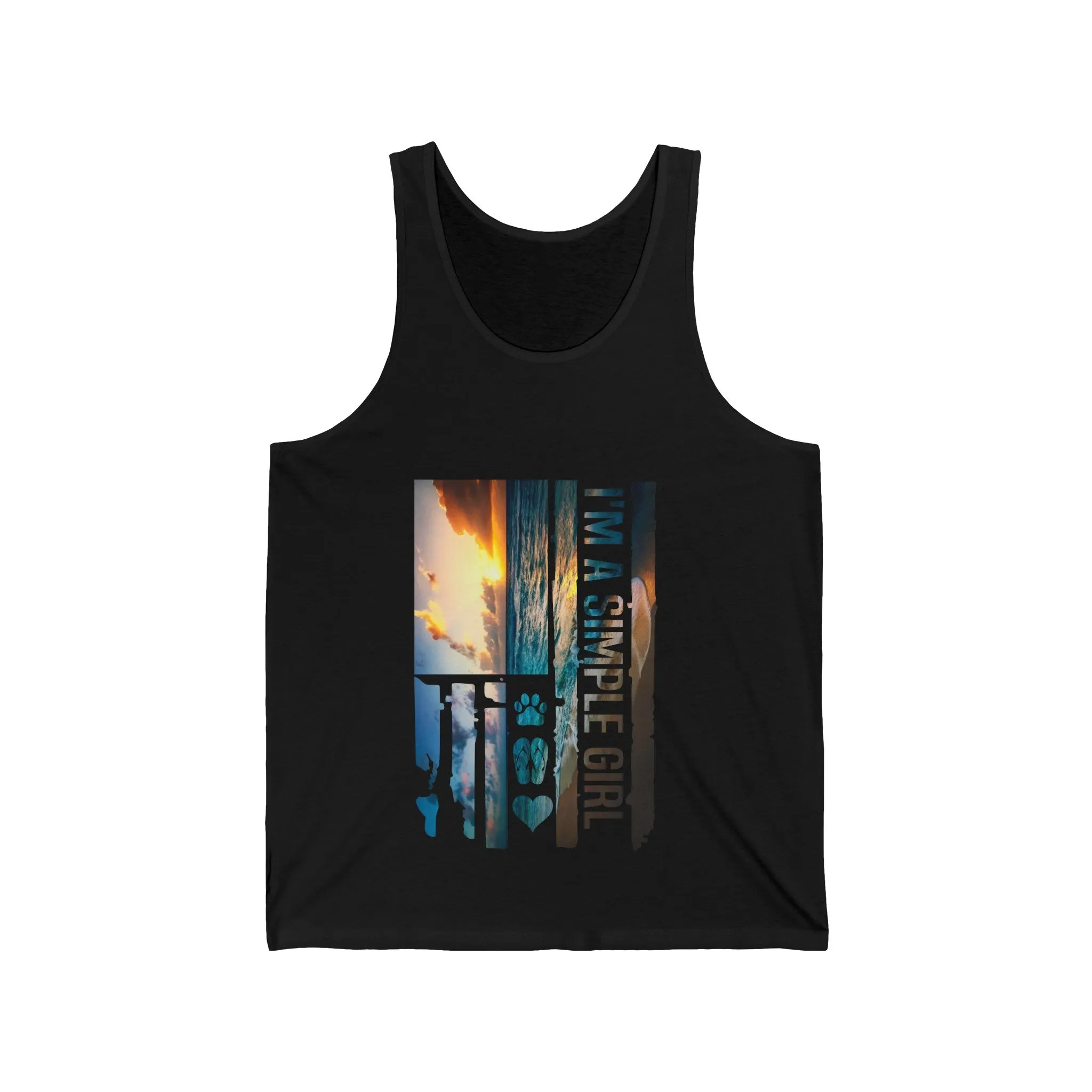 Beach Tank Top Simple Girl Loves Dogs Flip Flops And Beaches Luxury Summer Shirt