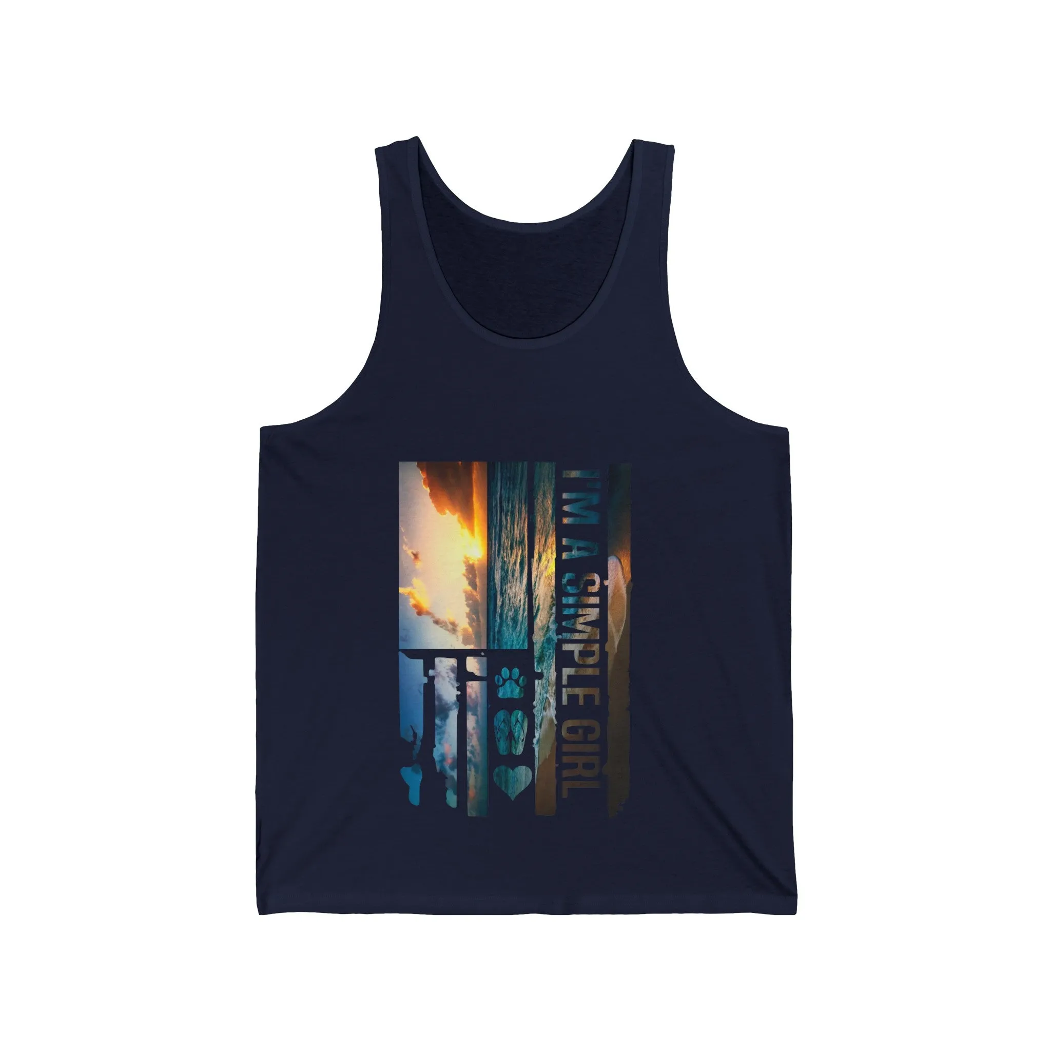 Beach Tank Top Simple Girl Loves Dogs Flip Flops And Beaches Luxury Summer Shirt