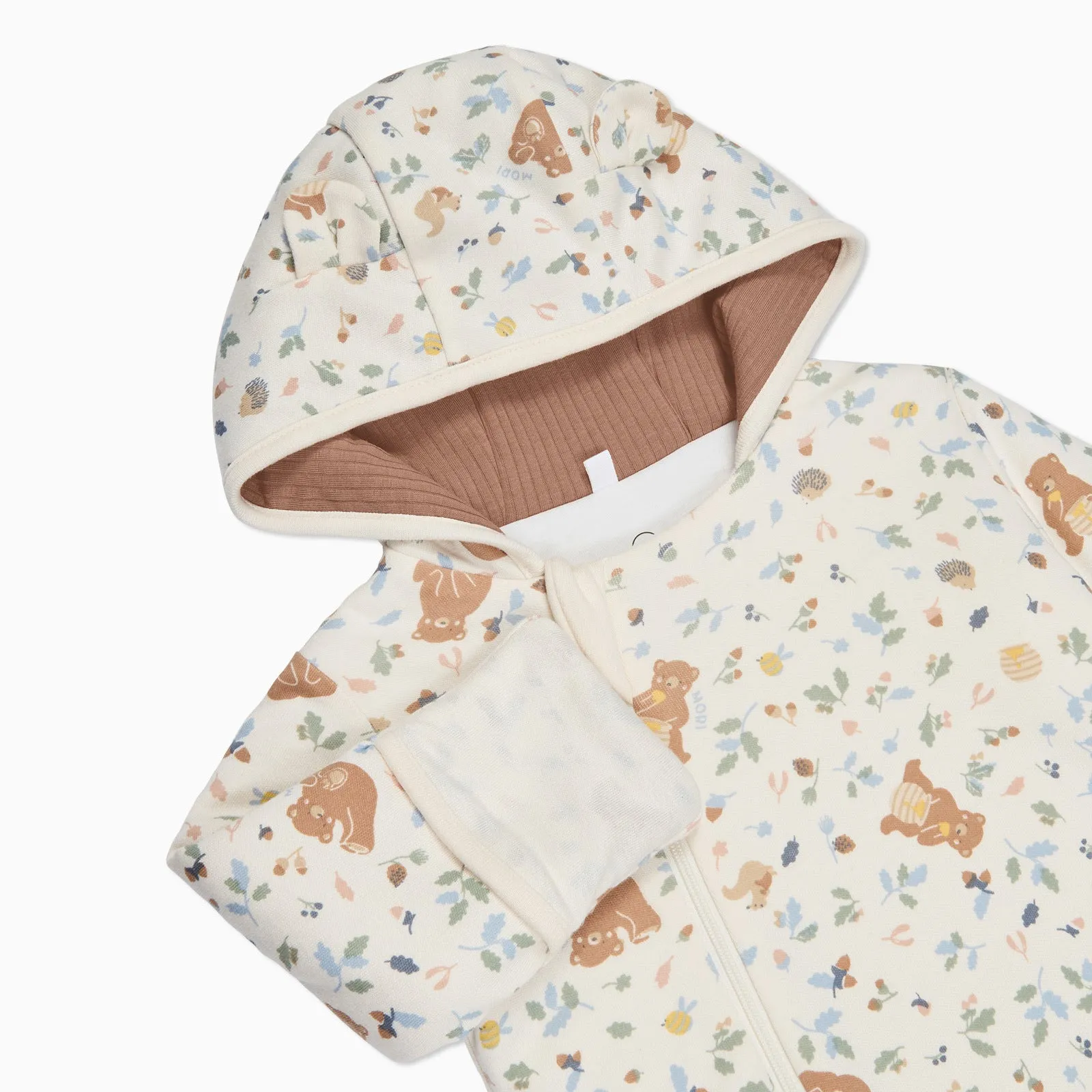 Bear Print Pramsuit