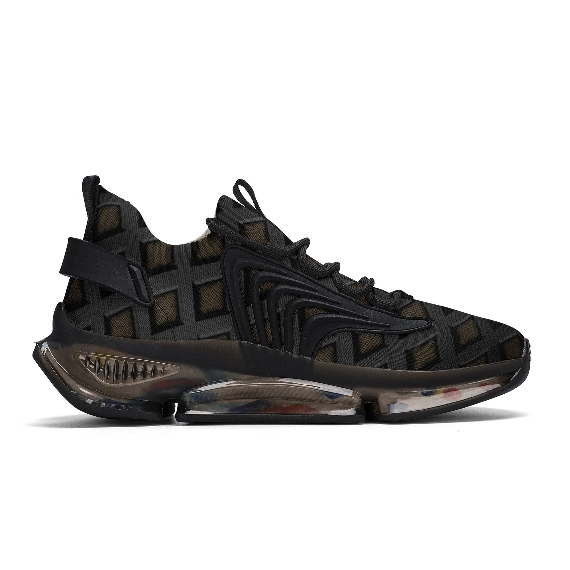 Black Gold React Sneakers - Black