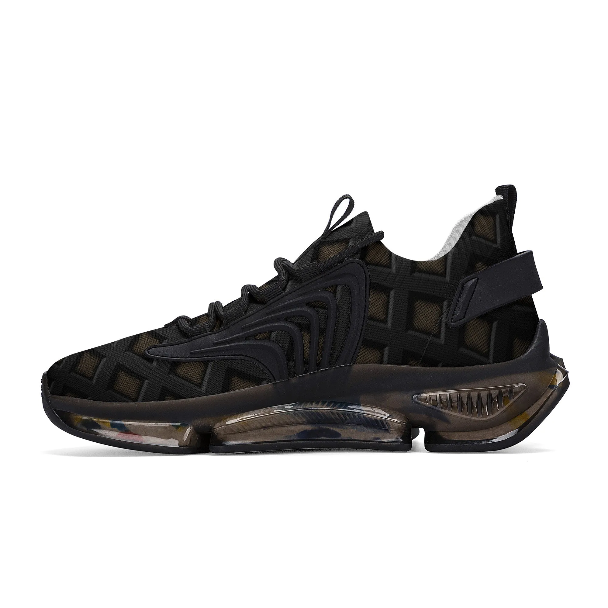 Black Gold React Sneakers - Black
