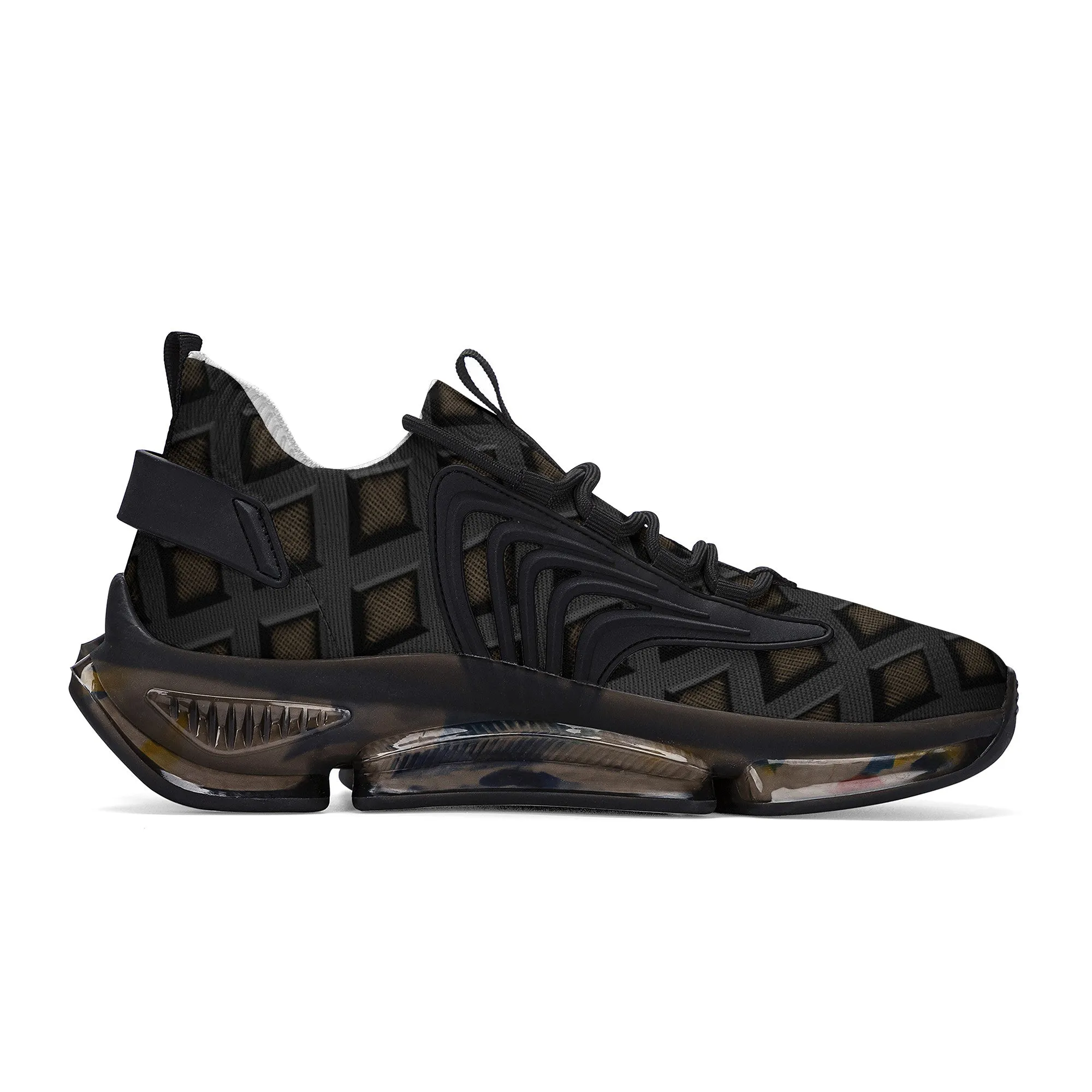 Black Gold React Sneakers - Black