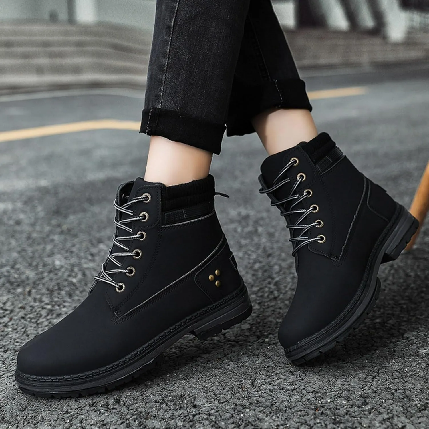 Boots for Women 2024 Large Size Women's Boots Outdoor Thick Bottom Autumn Winter Boots Hundred Combat Boots