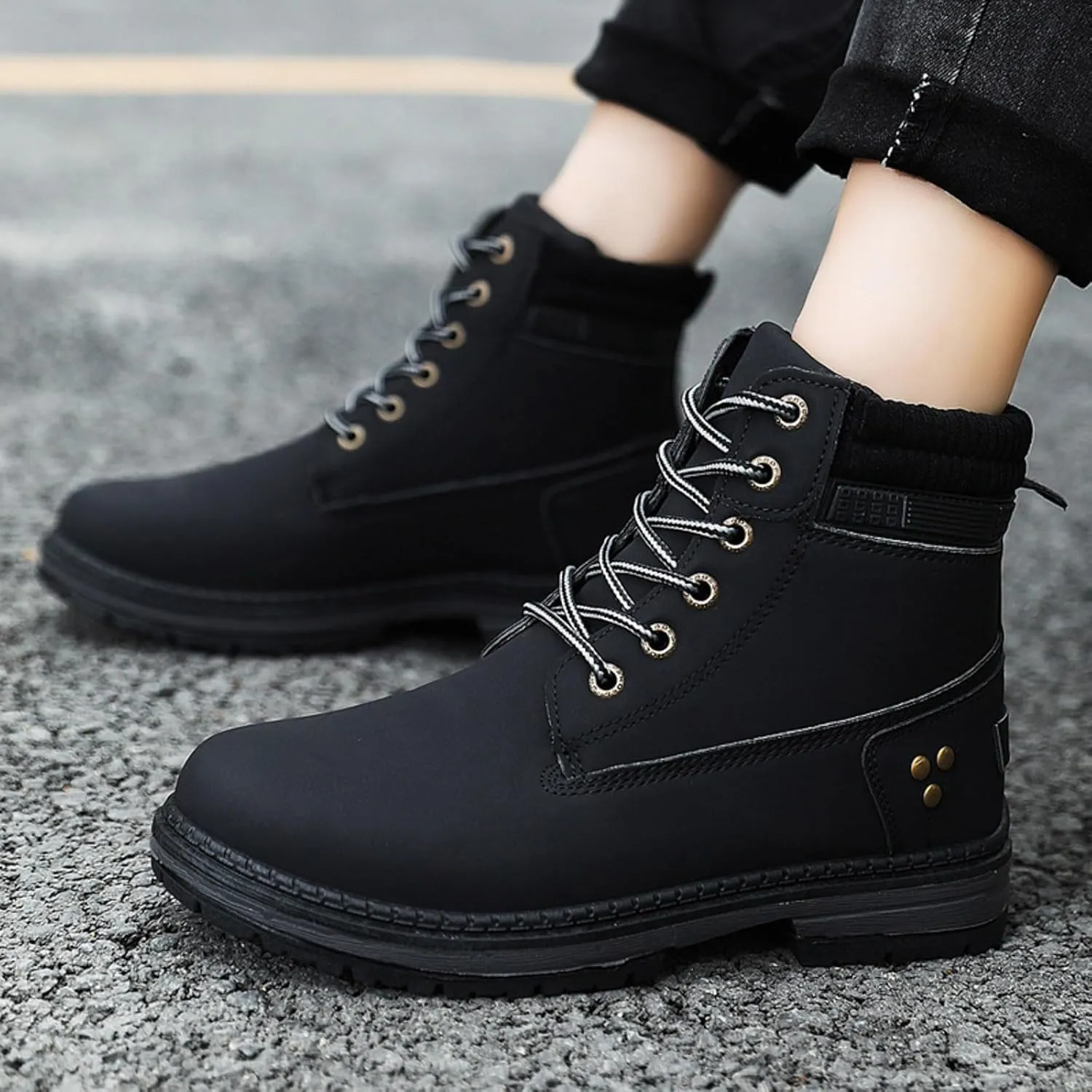 Boots for Women 2024 Large Size Women's Boots Outdoor Thick Bottom Autumn Winter Boots Hundred Combat Boots