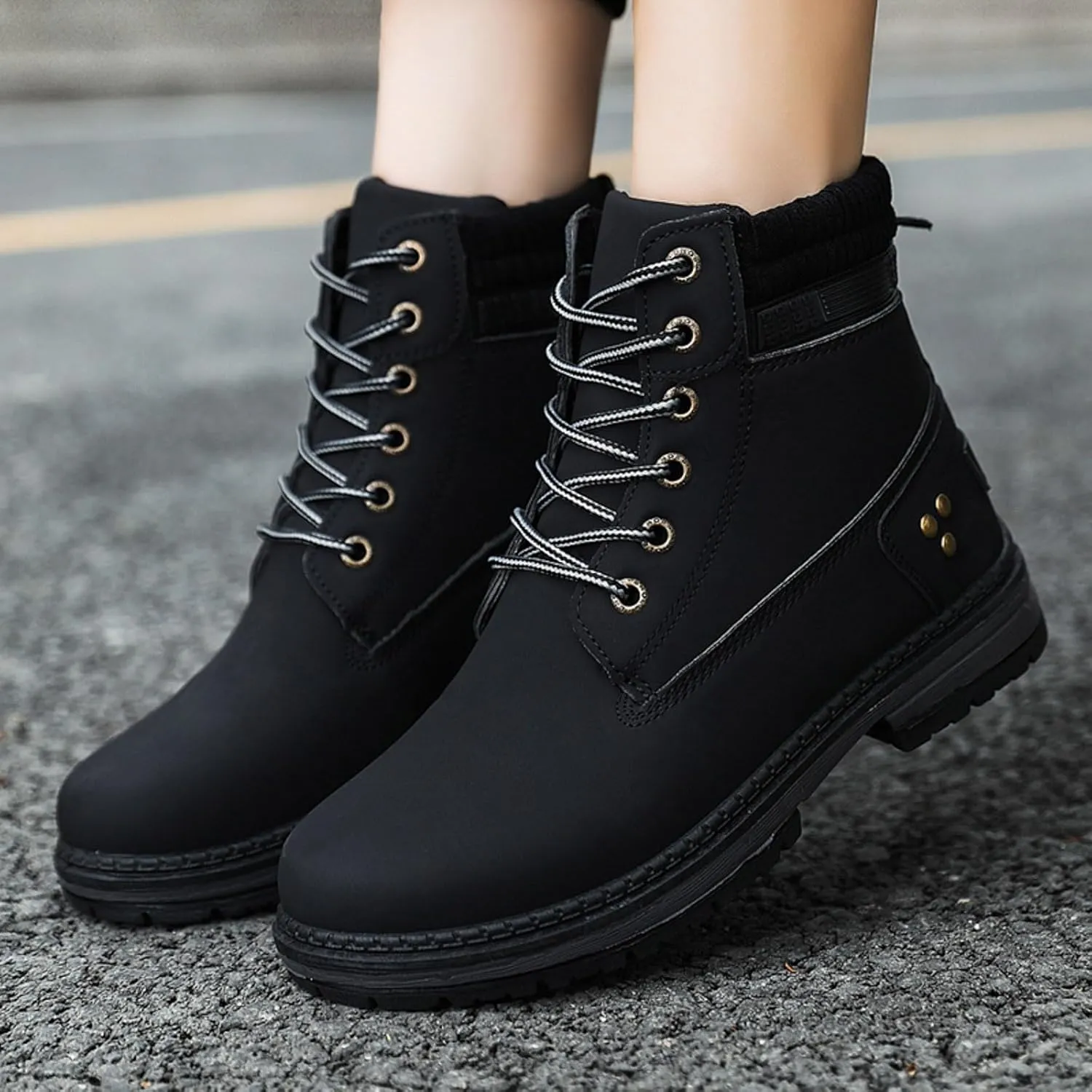 Boots for Women 2024 Large Size Women's Boots Outdoor Thick Bottom Autumn Winter Boots Hundred Combat Boots