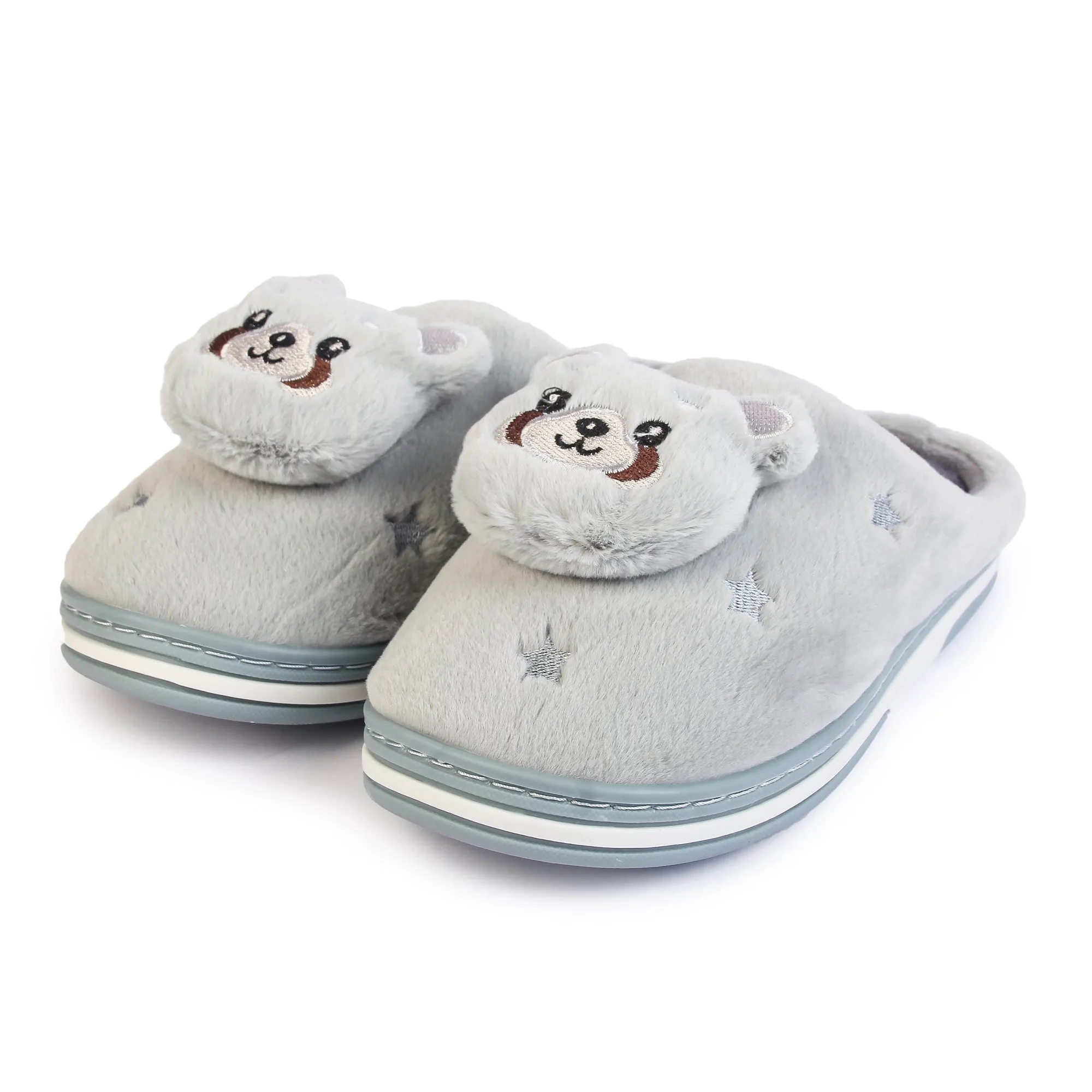 Brauch Women's Grey Panda Winter Slippers
