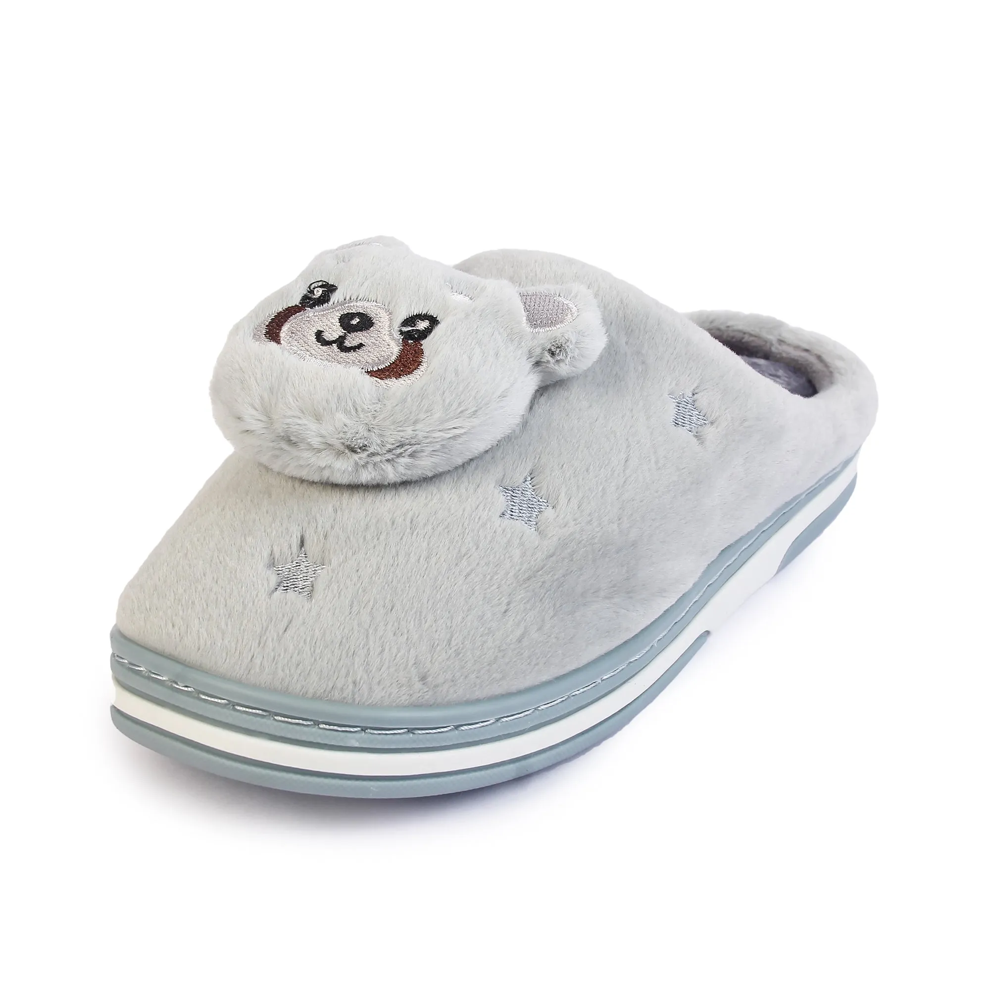 Brauch Women's Grey Panda Winter Slippers