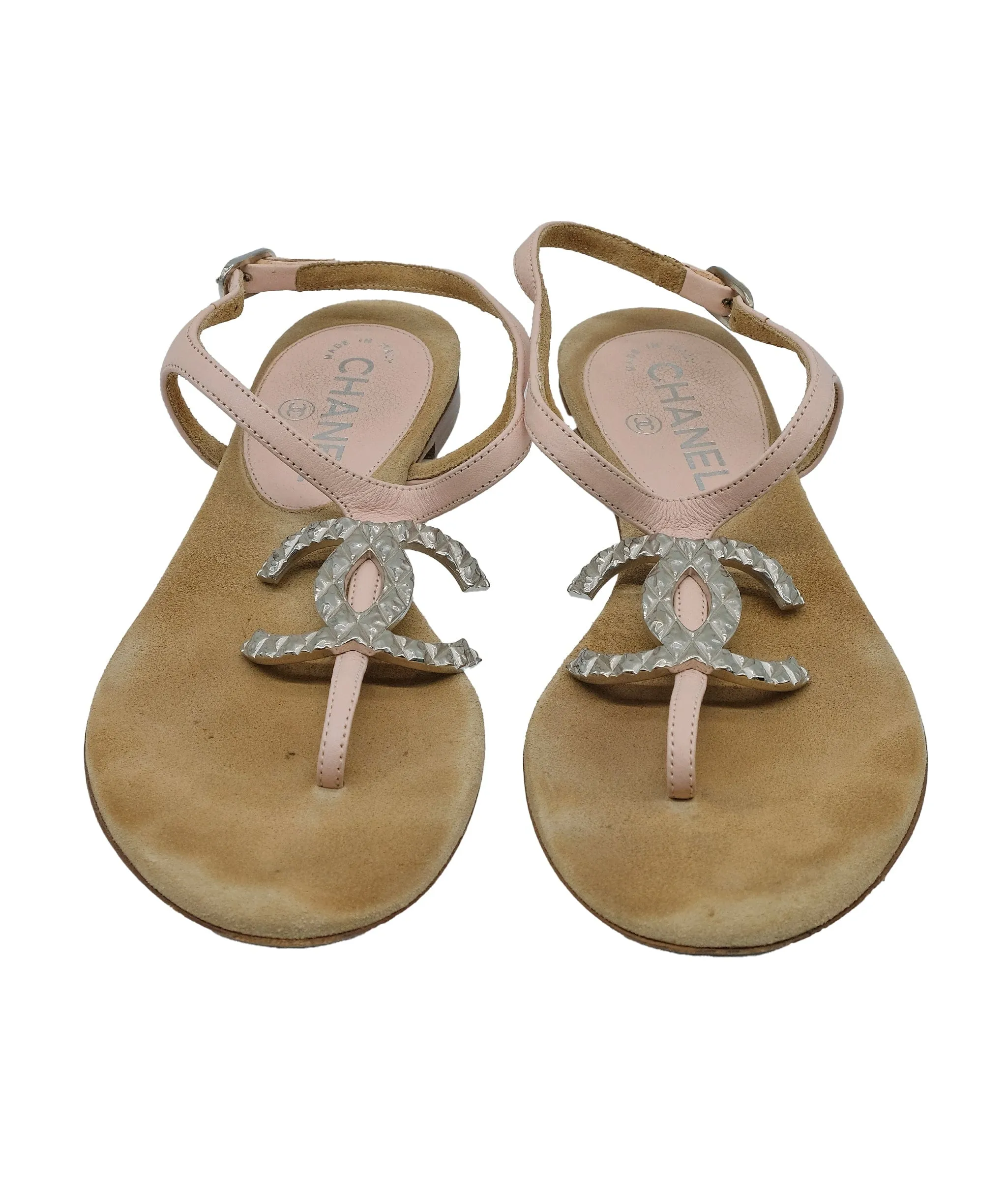 Chanel CC Flat Sandals 36 RJC3268