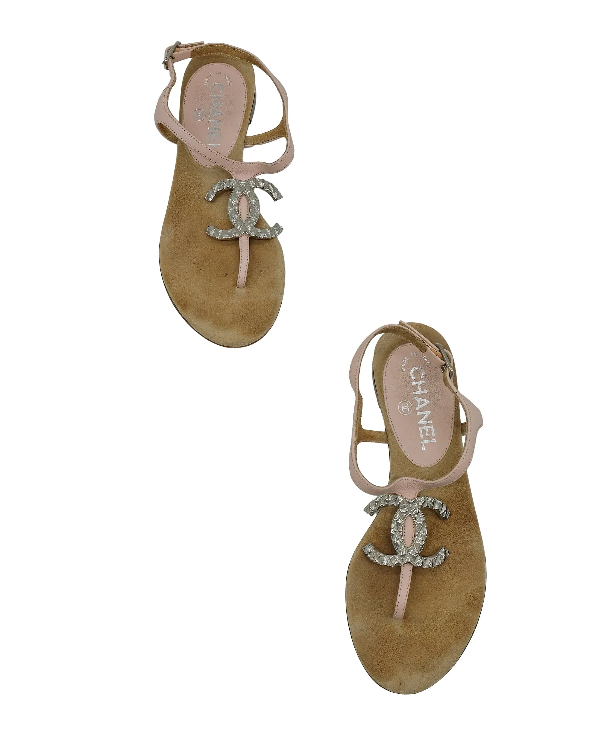 Chanel CC Flat Sandals 36 RJC3268