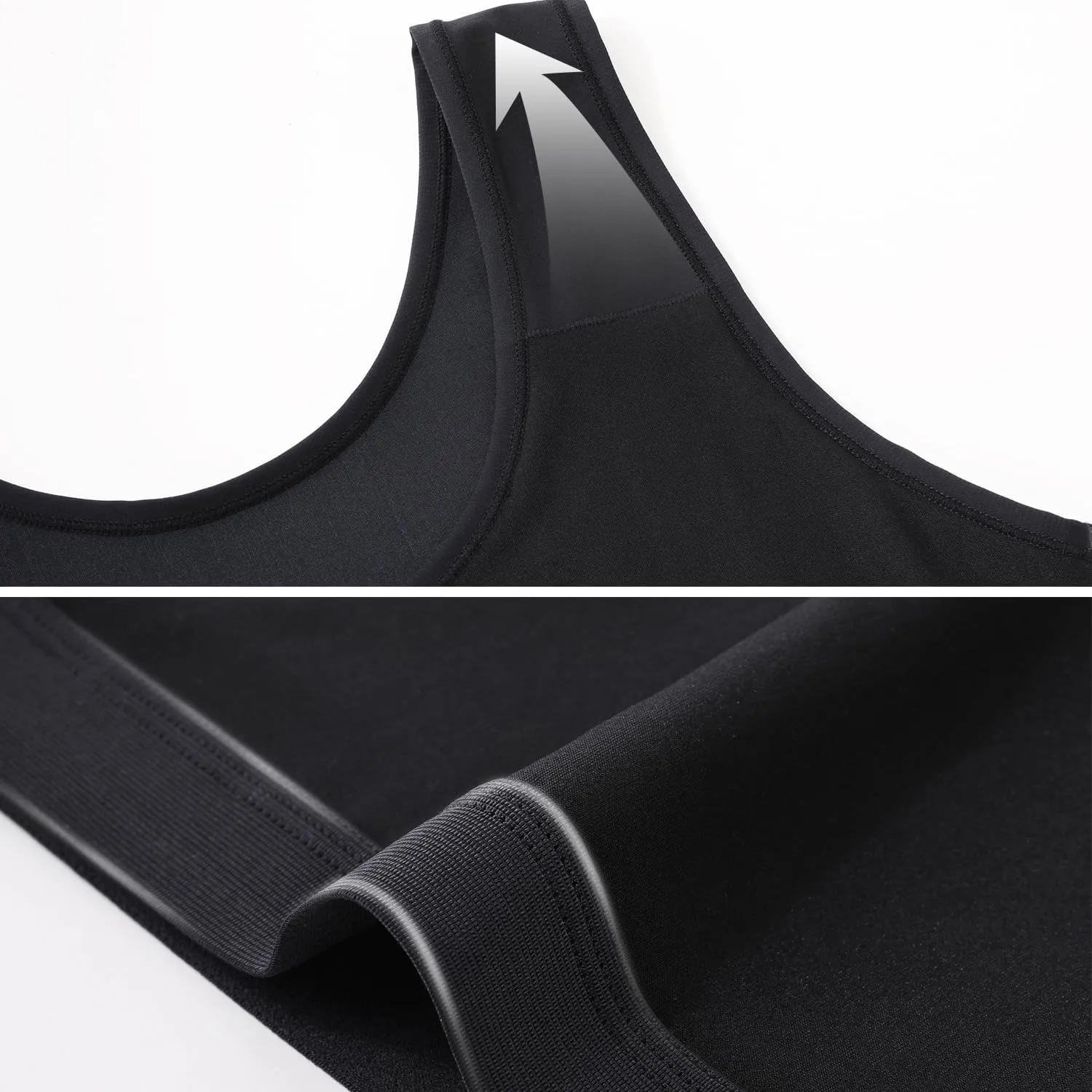 Chest Binder for Transgender Half FTM Binder Trans Breathable Compression Bra