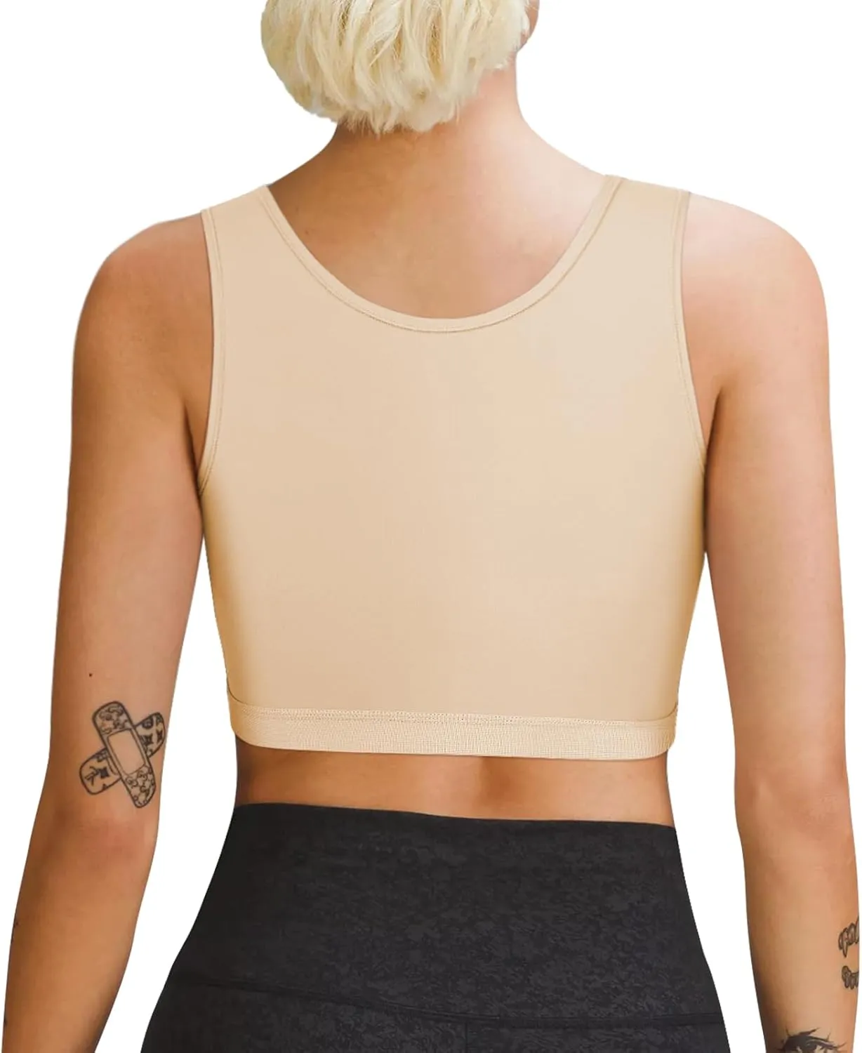 Chest Binder for Transgender Half FTM Binder Trans Breathable Compression Bra
