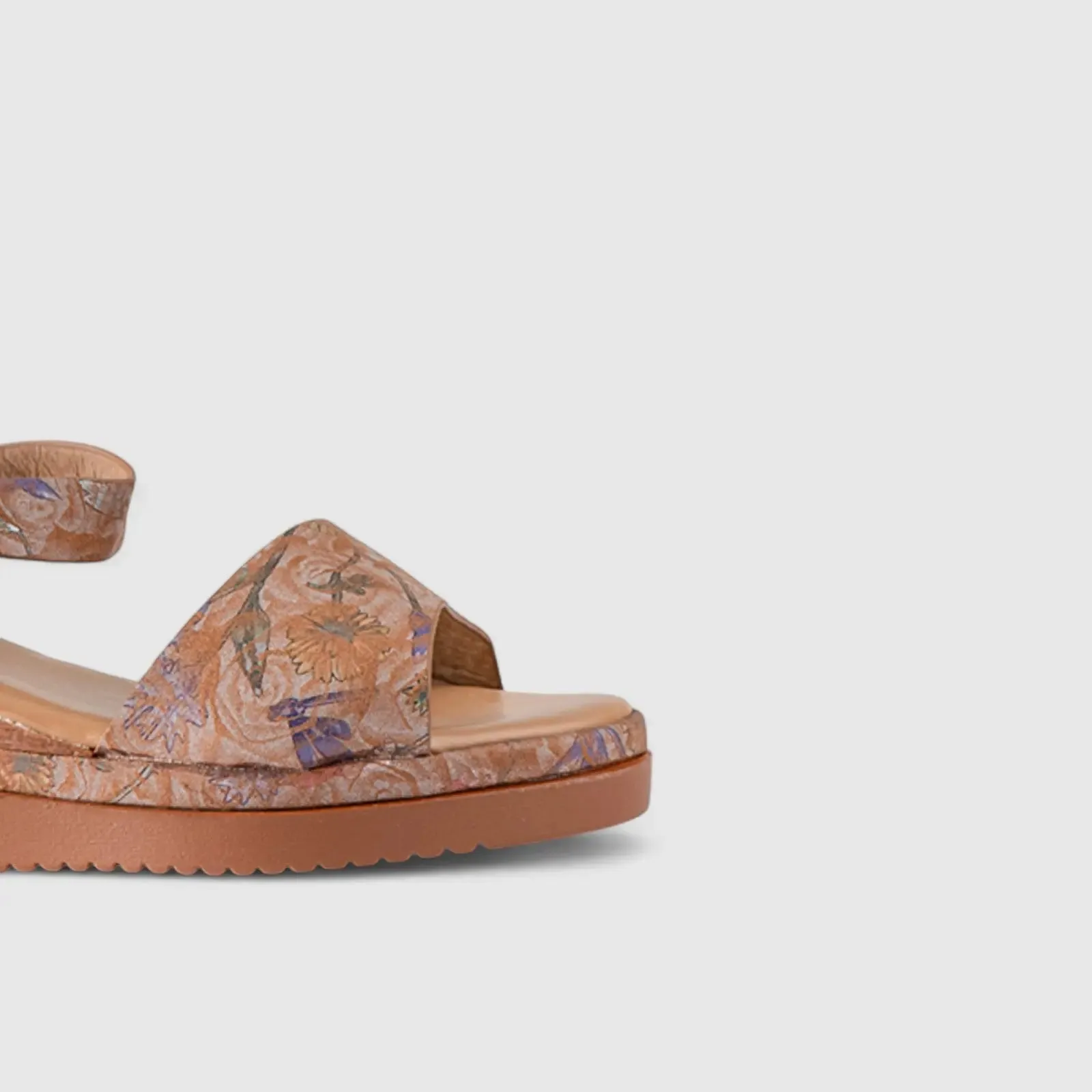 Comfort Wedge Sandal Tan 10538