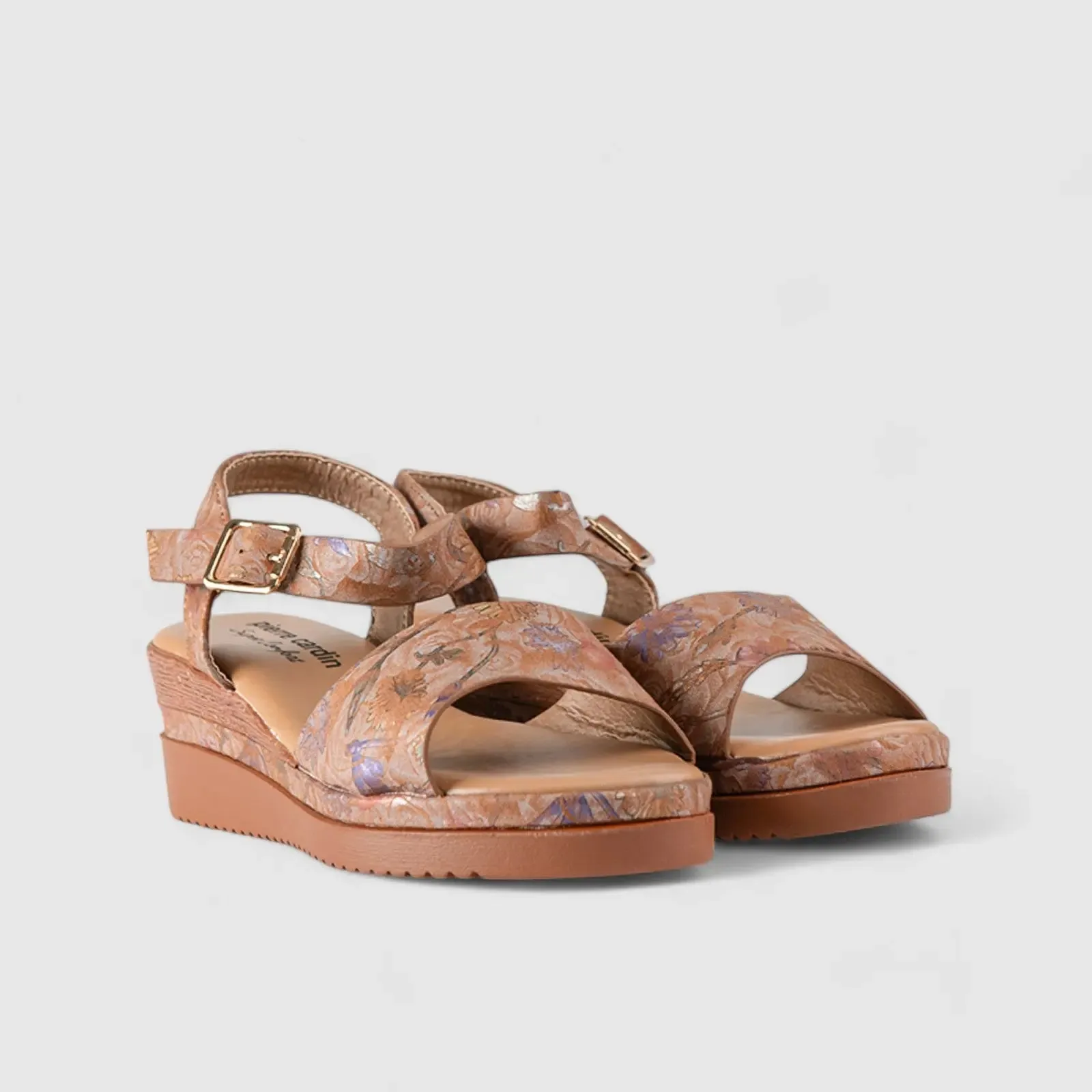 Comfort Wedge Sandal Tan 10538