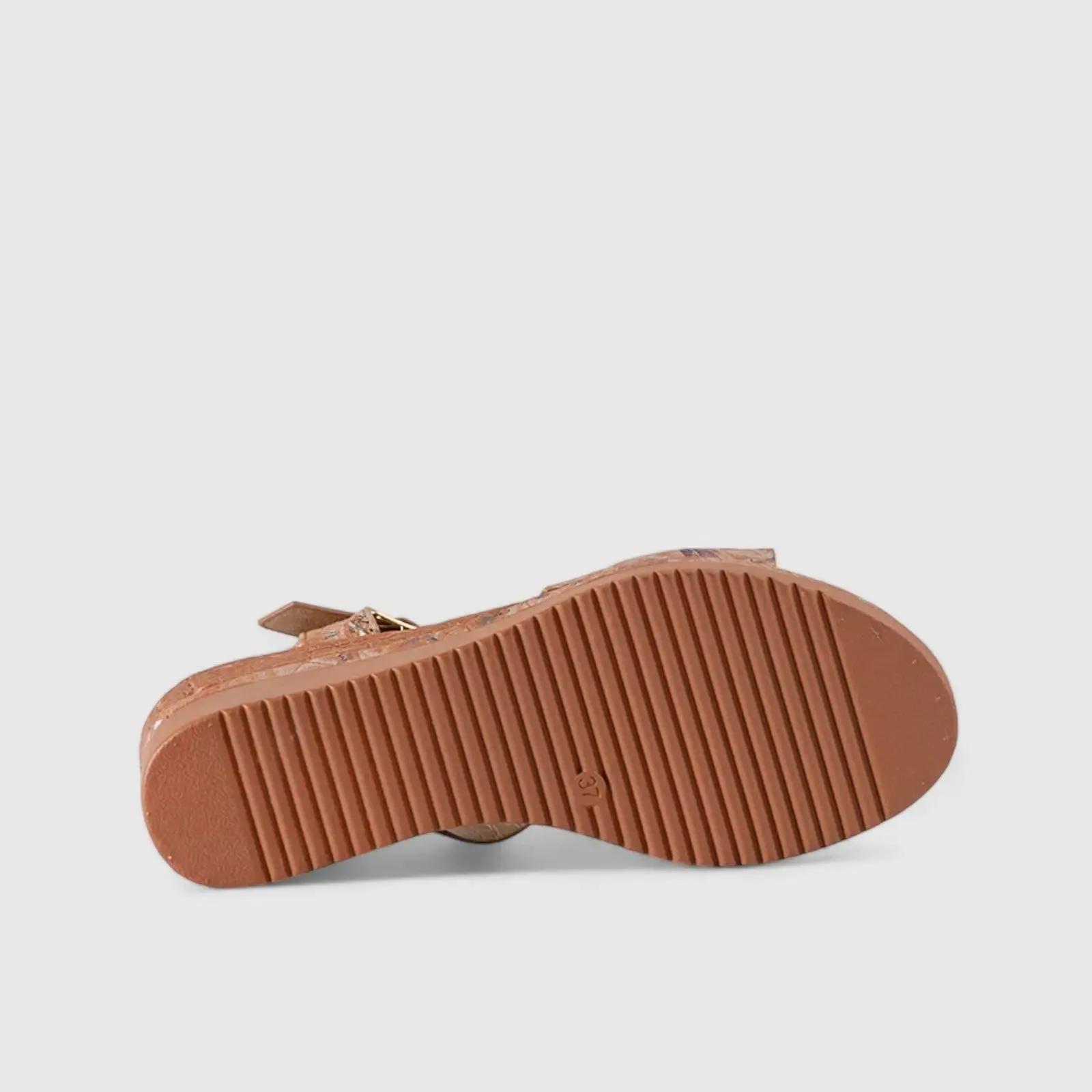 Comfort Wedge Sandal Tan 10538
