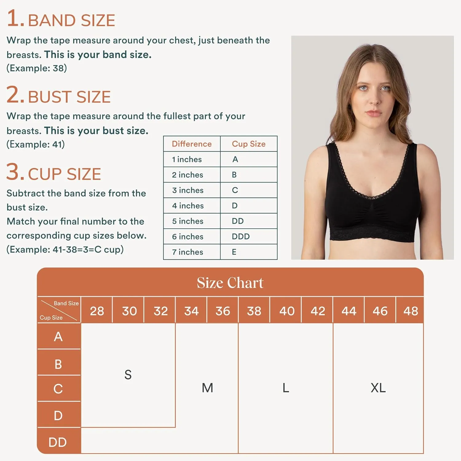 Coobie Seamless Comfort Bra with Lace Trim