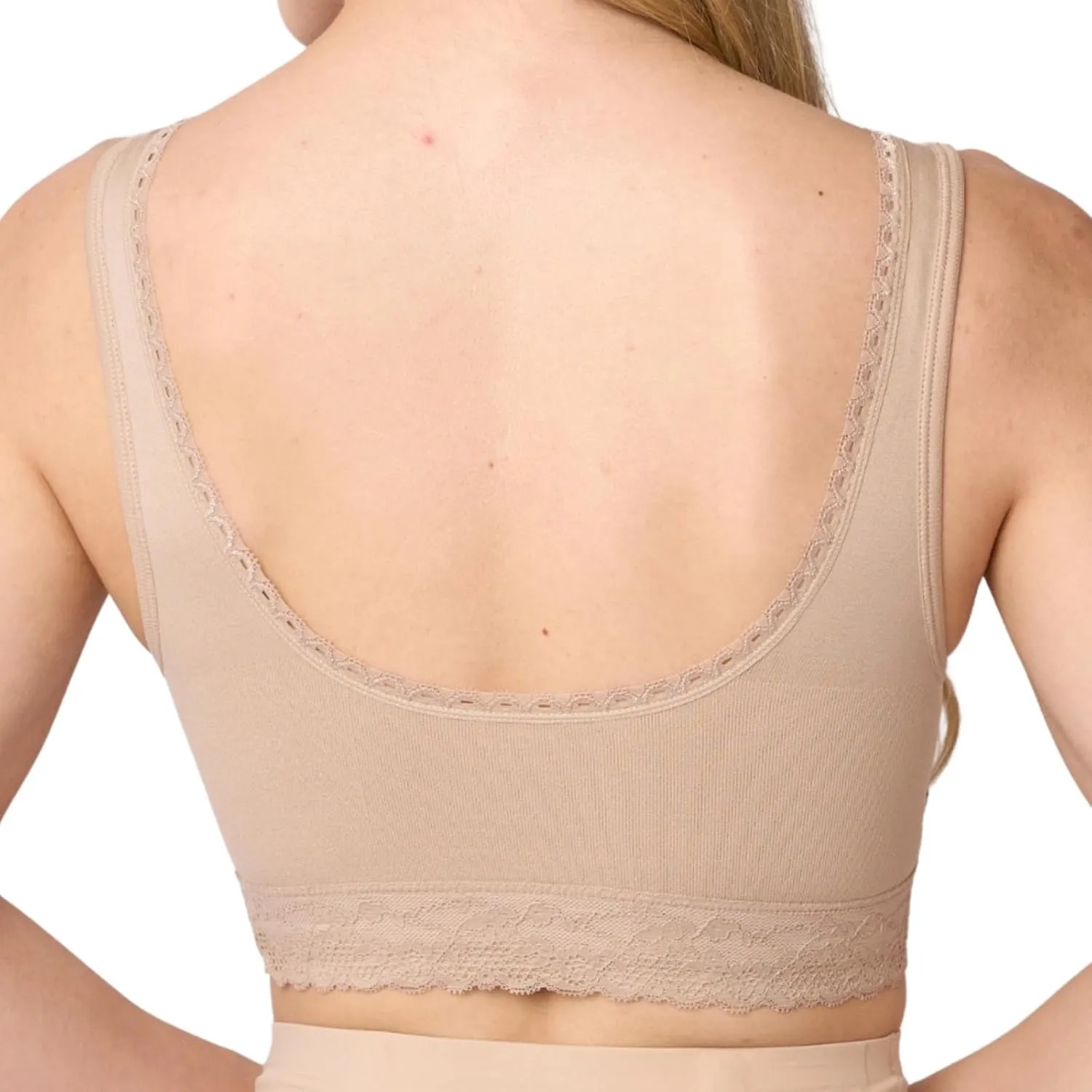 Coobie Seamless Comfort Bra with Lace Trim