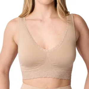 Coobie Seamless Comfort Bra with Lace Trim