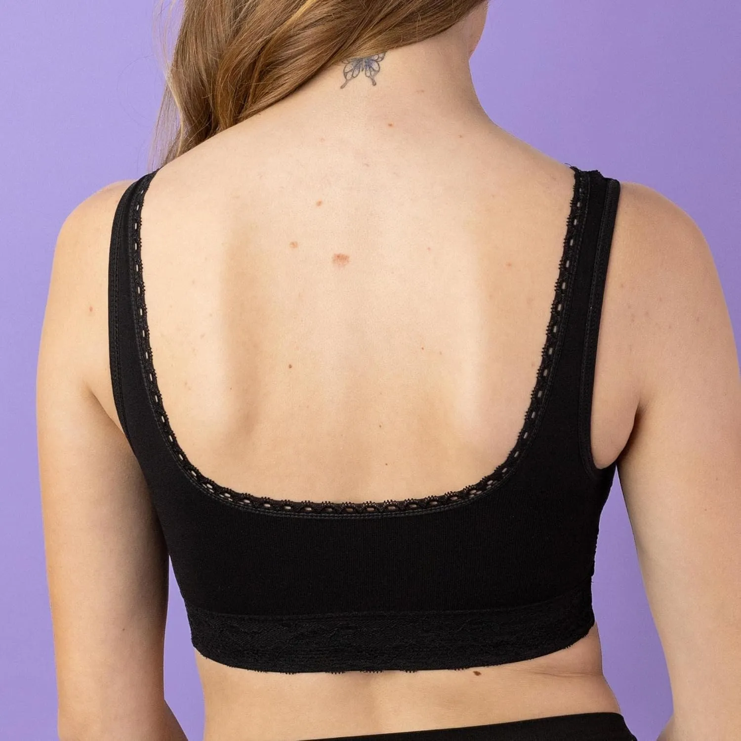 Coobie Seamless Comfort Bra with Lace Trim