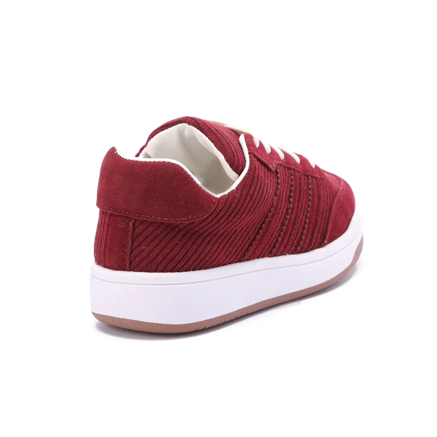 Corduroy Retro Sneakers-Red
