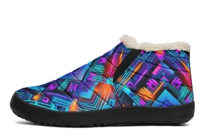 Cyan Convergence Winter Slippers