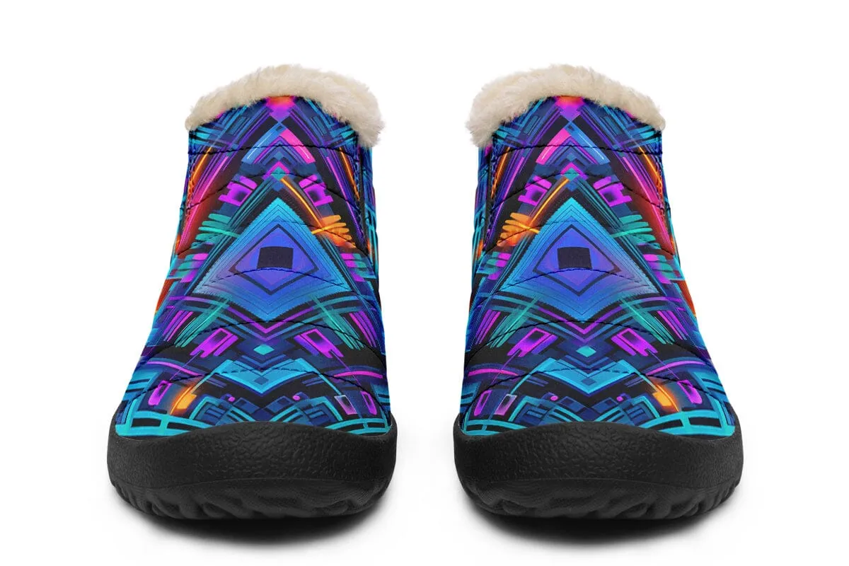 Cyan Convergence Winter Slippers