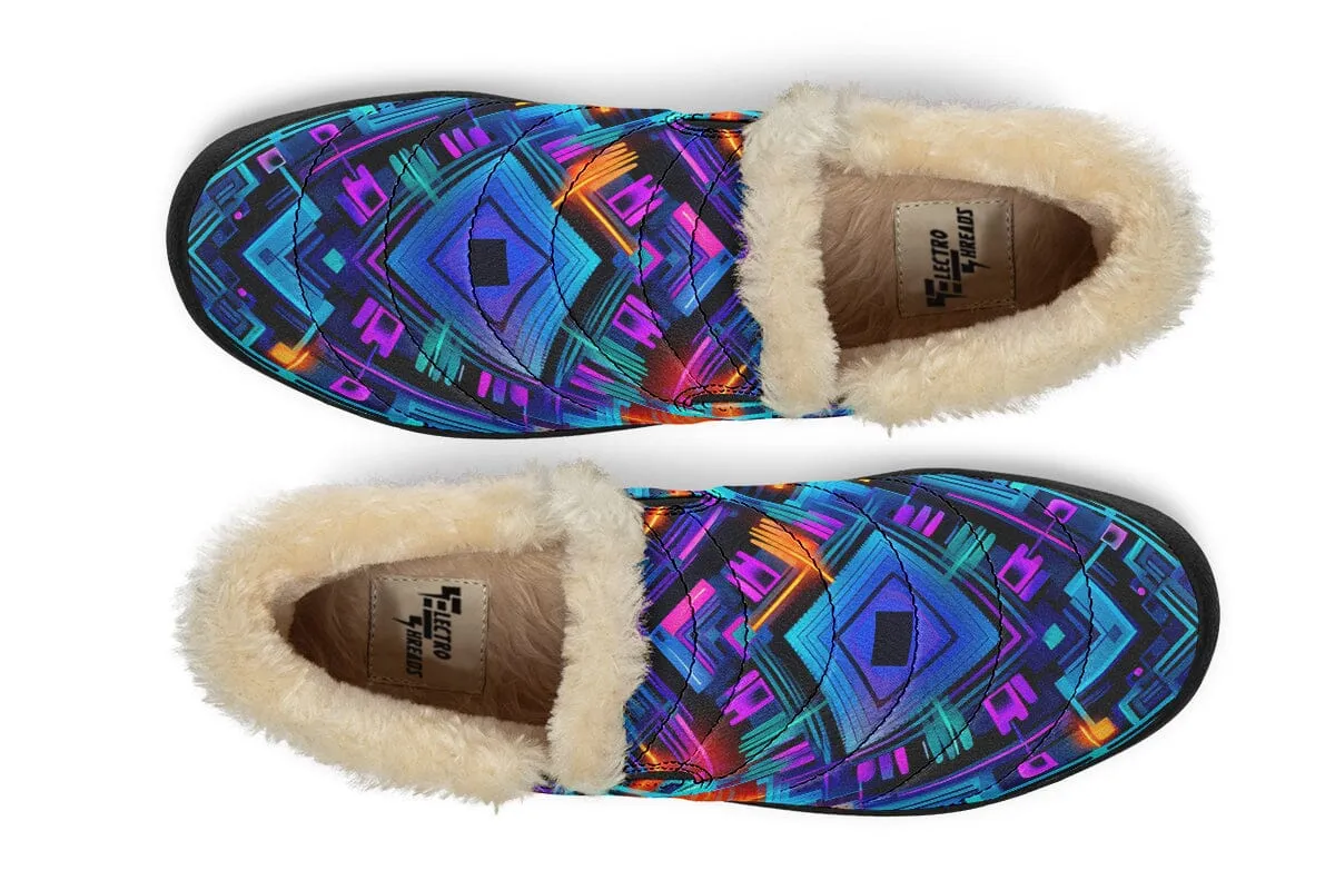 Cyan Convergence Winter Slippers