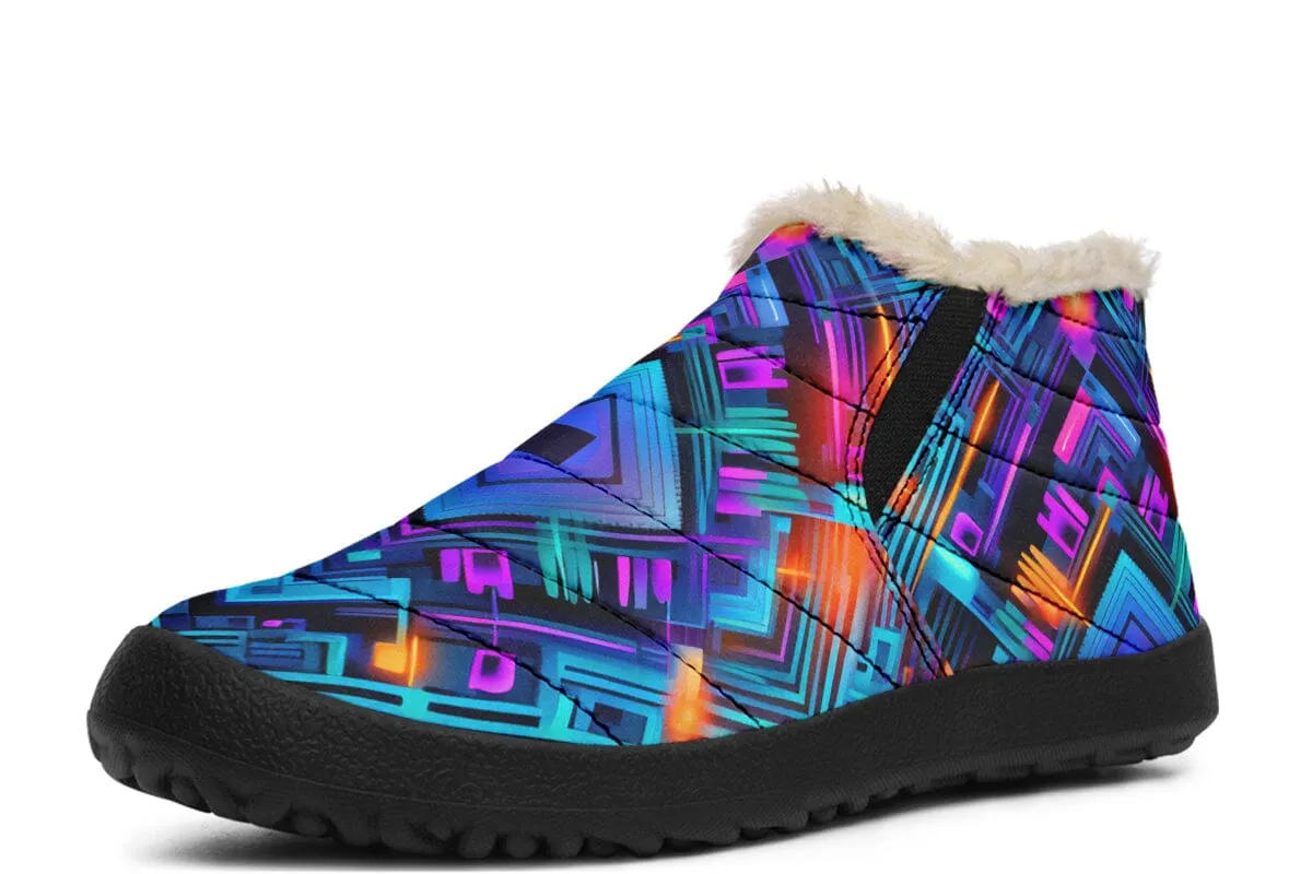 Cyan Convergence Winter Slippers