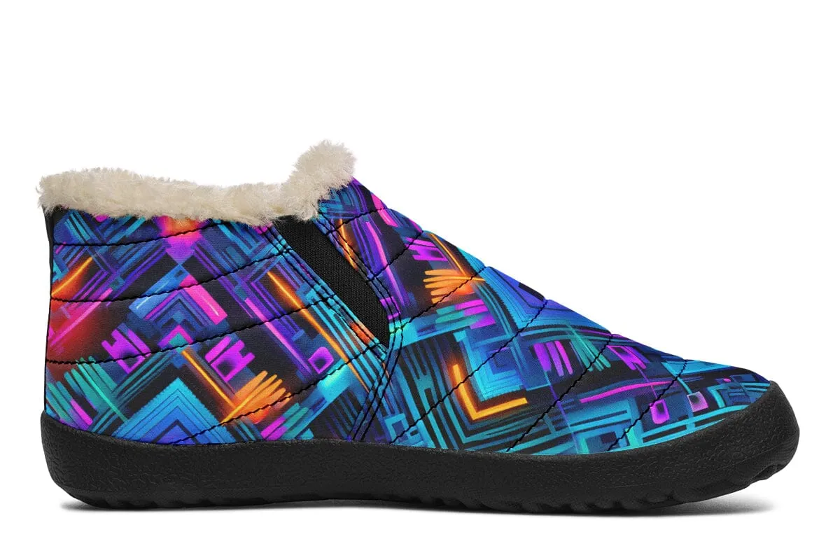 Cyan Convergence Winter Slippers