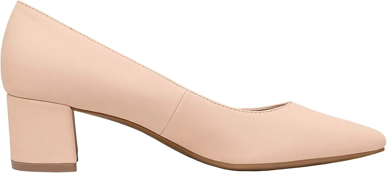 DREAM PAIRS Women??s Chunky Low Block Heels Closed Toe Dress Pumps Shoes