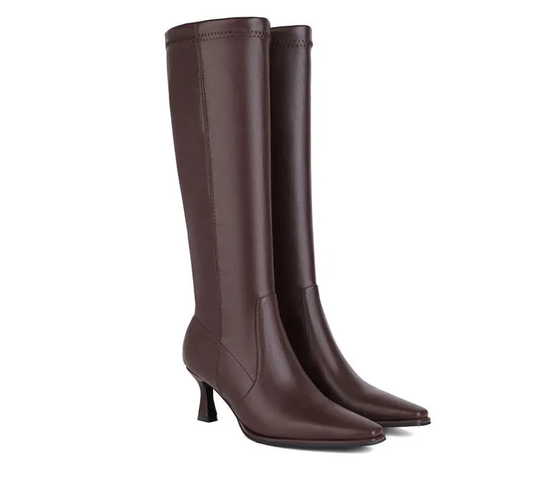 Elegance Pointed High Heel Long Boots - by The Nevermore