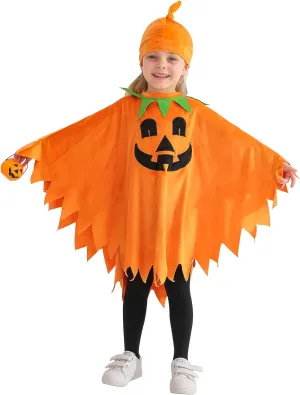 ESHOO Toddler Ghost Costume White Black Luminous Cloak Kids Boy Girl Halloween Cosplay Outfit Pumpkin Capes