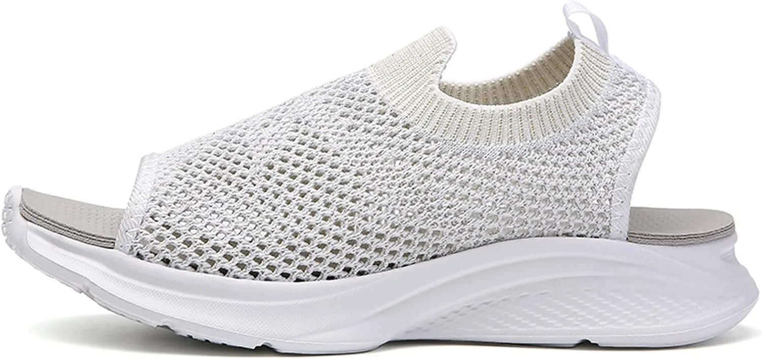 Fashion Mesh Women Breathable Wedges Beach Comfortable Summer Toe Sandals Shoes Sport Women's Sandals