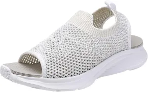 Fashion Mesh Women Breathable Wedges Beach Comfortable Summer Toe Sandals Shoes Sport Women's Sandals