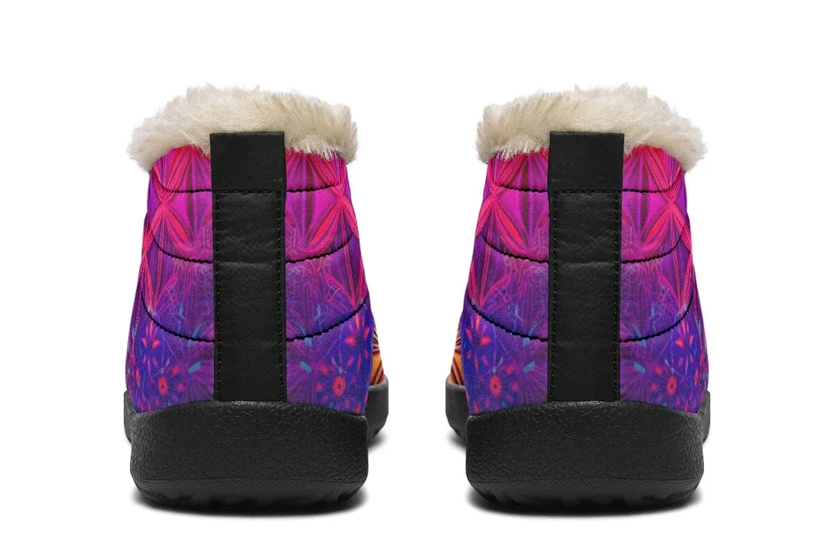 Flower Life Purp Winter Slippers