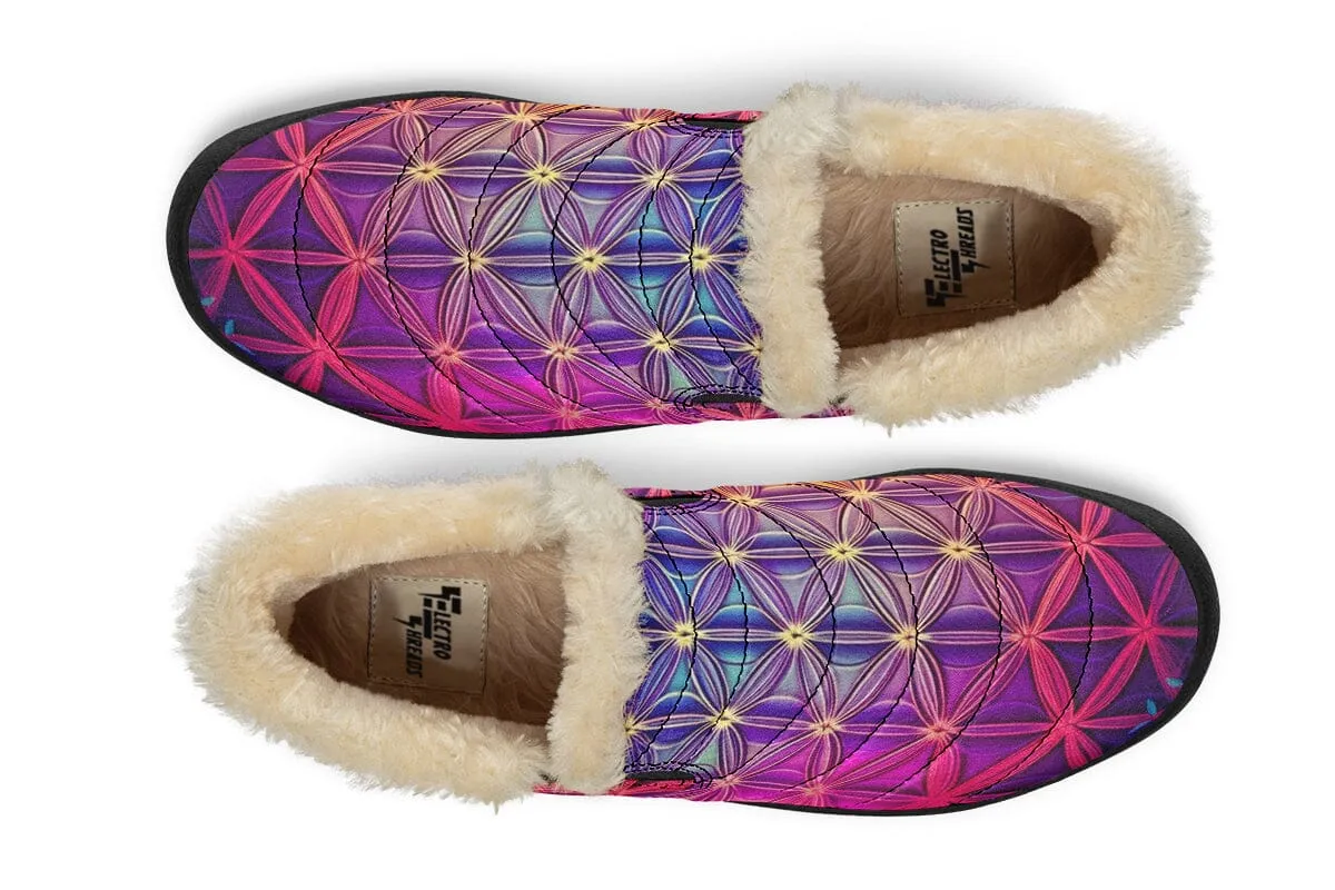 Flower Life Purp Winter Slippers