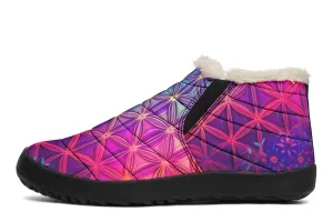 Flower Life Purp Winter Slippers