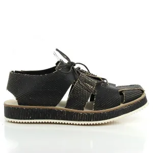 Forte S17-4264 Black Cage Sandals