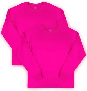 Fruit of the Loom Men's Eversoft Cotton Long Sleeve T Shirts, Breathable & Moisture Wicking with Odor Control