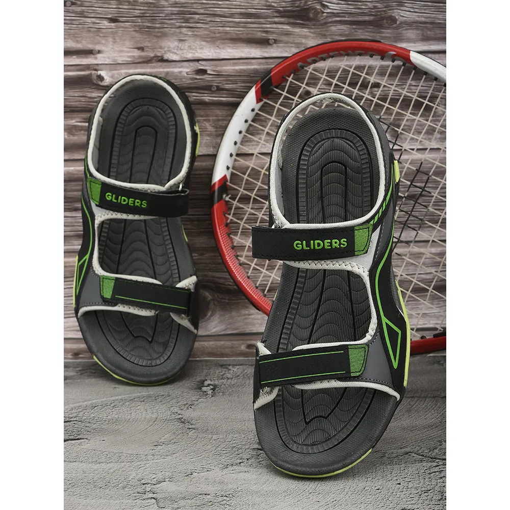 Gliders (Black) Casual Sandals For Men GRACIA-06E By Liberty